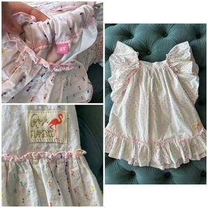 Rosa Flamenco Rainbow Suri Ruffle Dress Tunic 4t